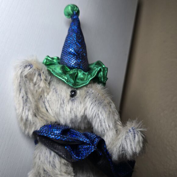 Ty Attic Treasures Emmet the Elephant Plush Grey & Blue – 2000 Pre-Owned - Picture 7 of 7